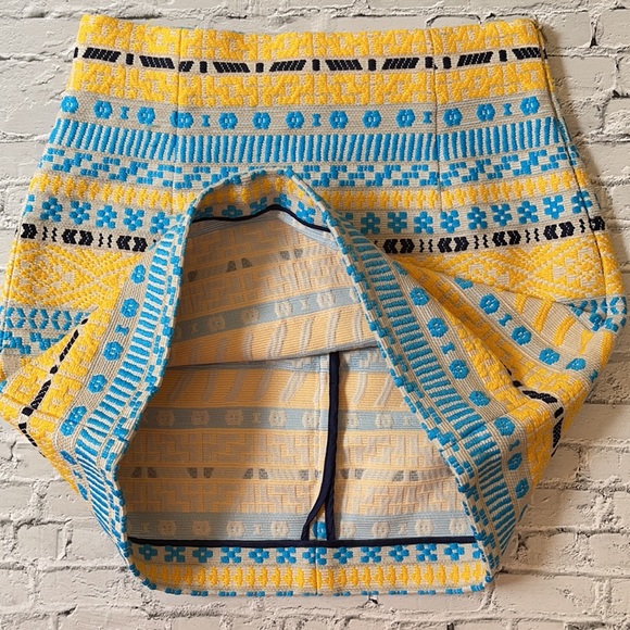 ZARA | Embroidered jacquard print mini skirt - Picture 5 of 11